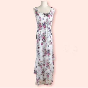 Georgede Vintage Floral Dress